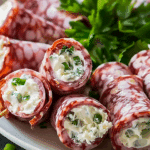 Cream Cheese Salami Roll-Ups
