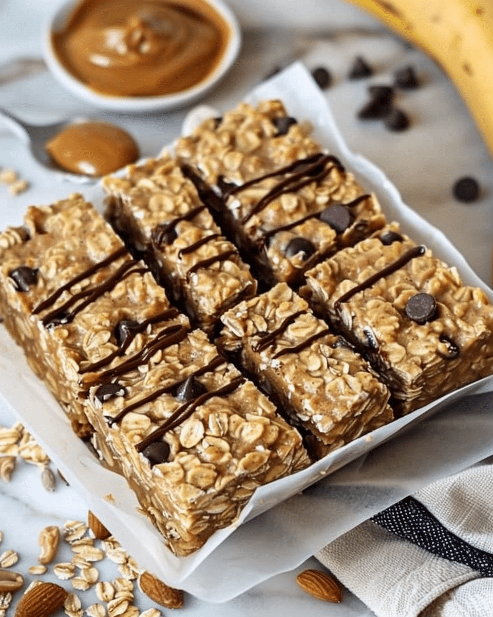 Banana Peanut Butter Oatmeal Bars
