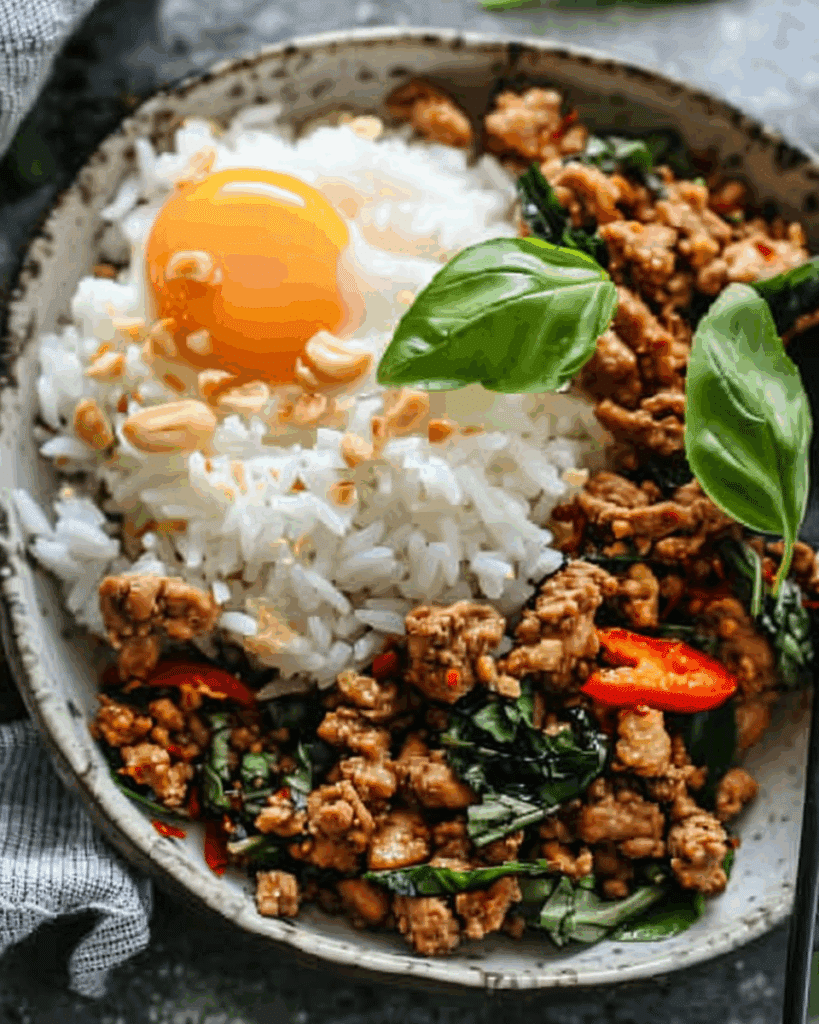 Thai Basil Chicken | Yum N Tasty