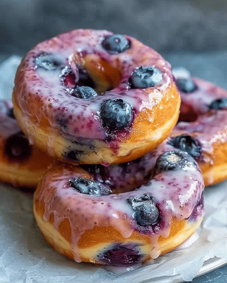 30-Minute Vegan Blueberry Donuts