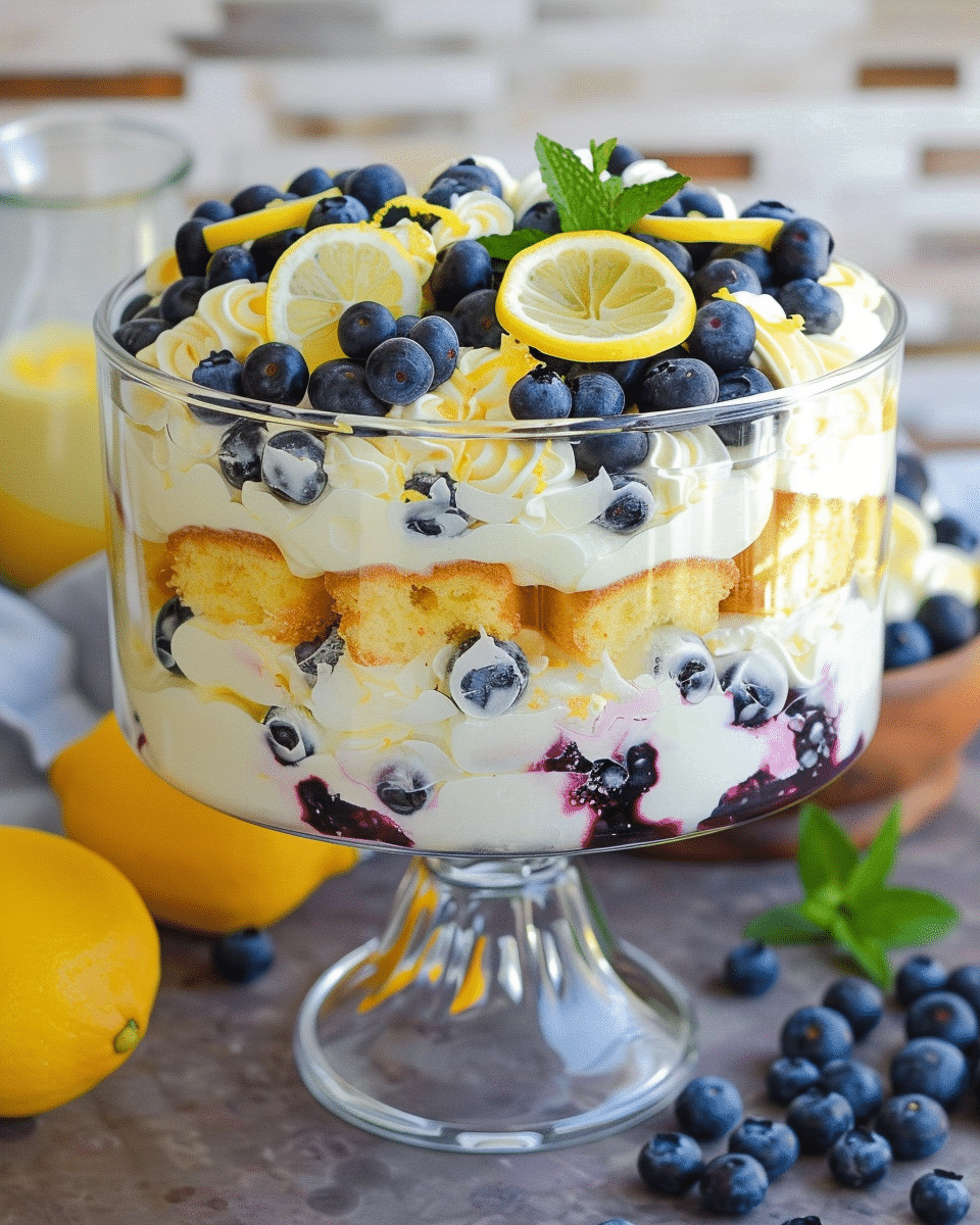 Lemon Blueberry Trifle