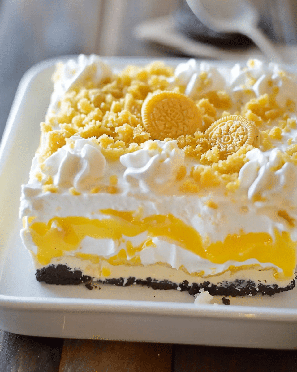 Heavenly Lemon Oreo Dessert