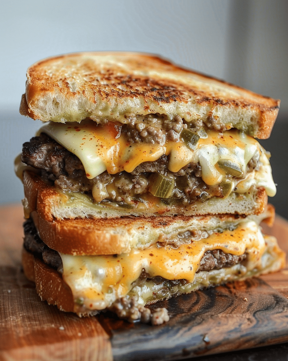 Jalapeño Popper Patty Melts