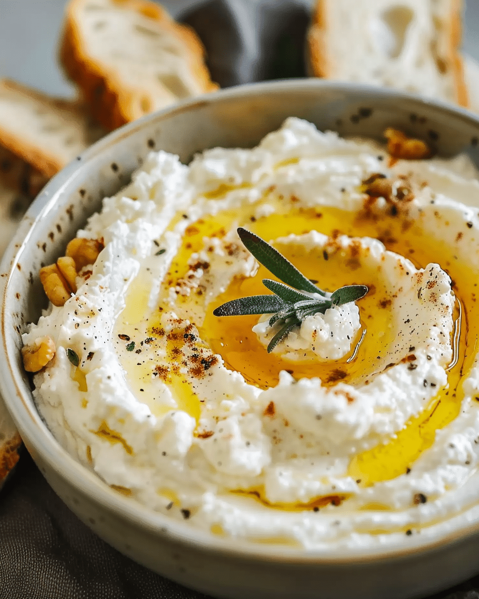 Spicy Ricotta Dip with Hot Honey