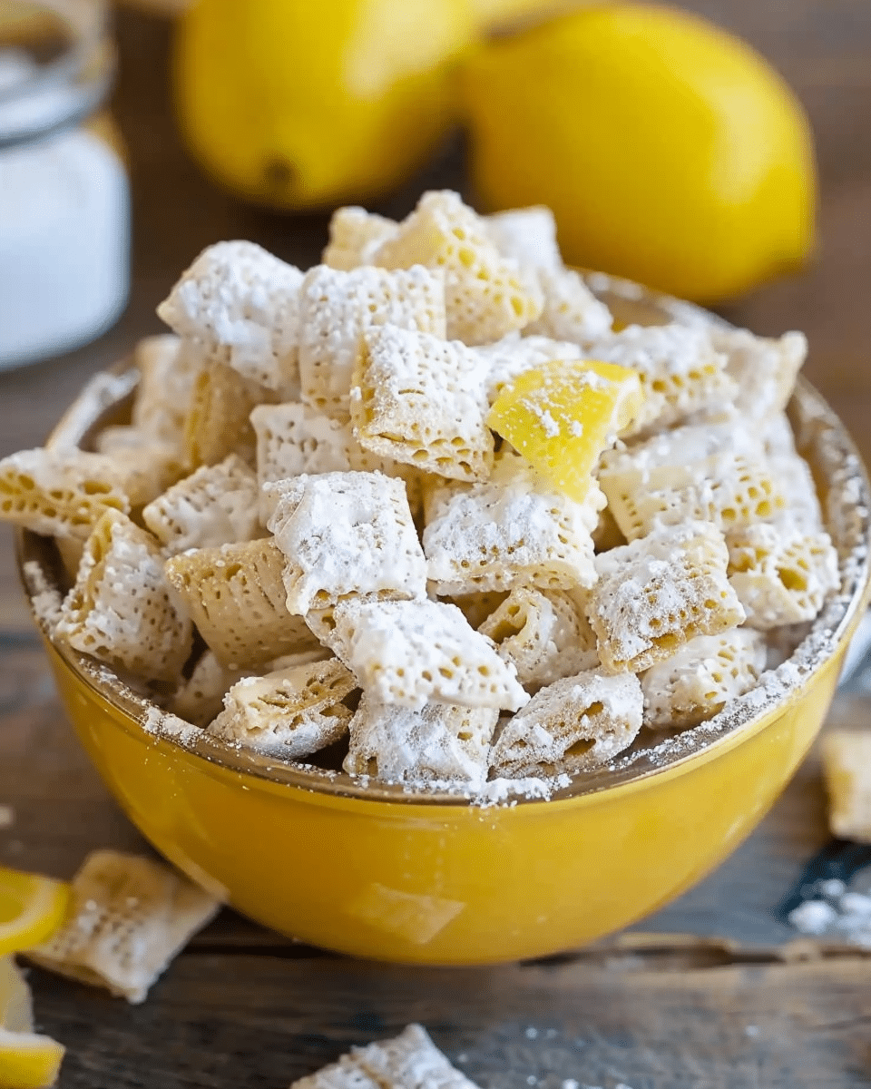 Zesty Lemonade Puppy Chow Snack