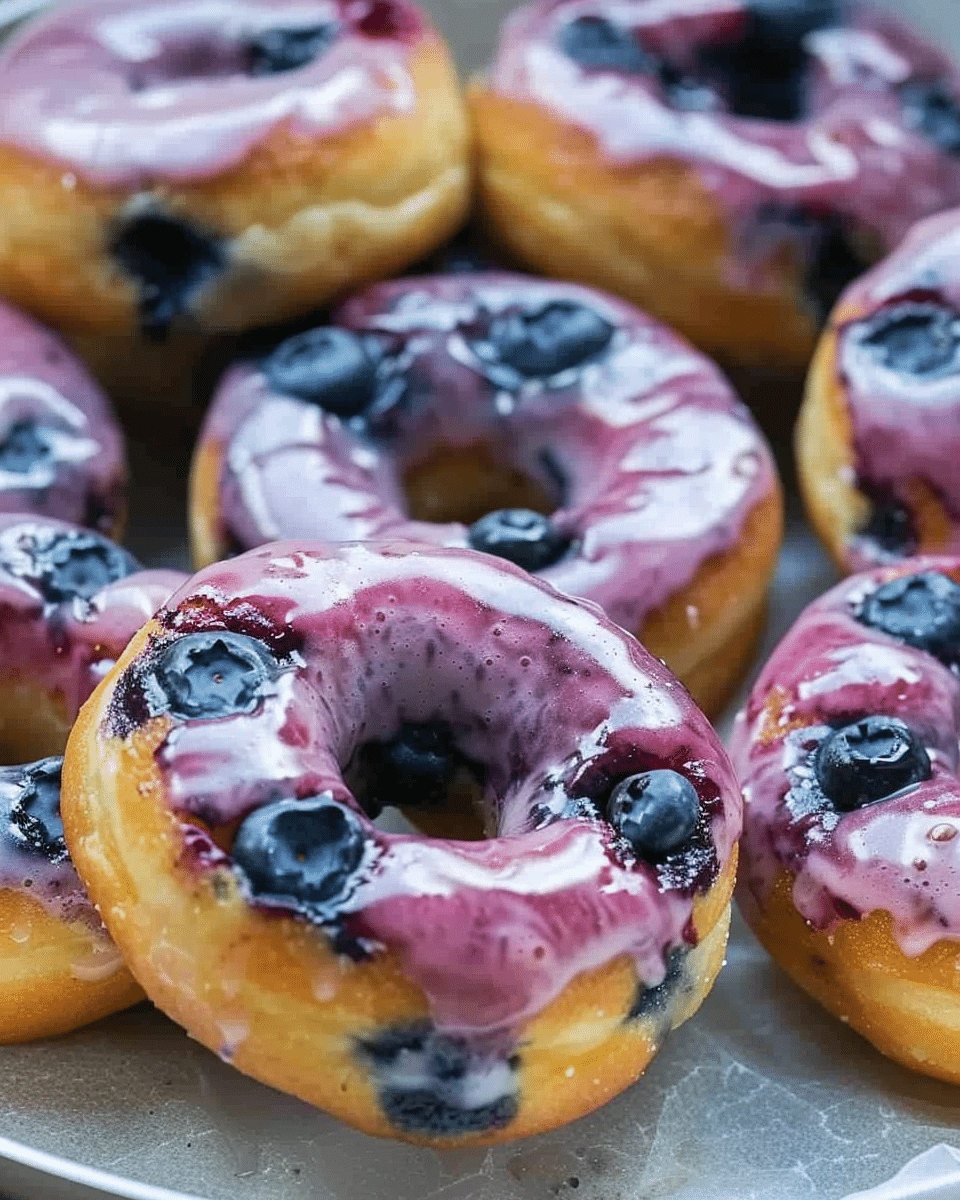 30-Minute Vegan Blueberry Donuts