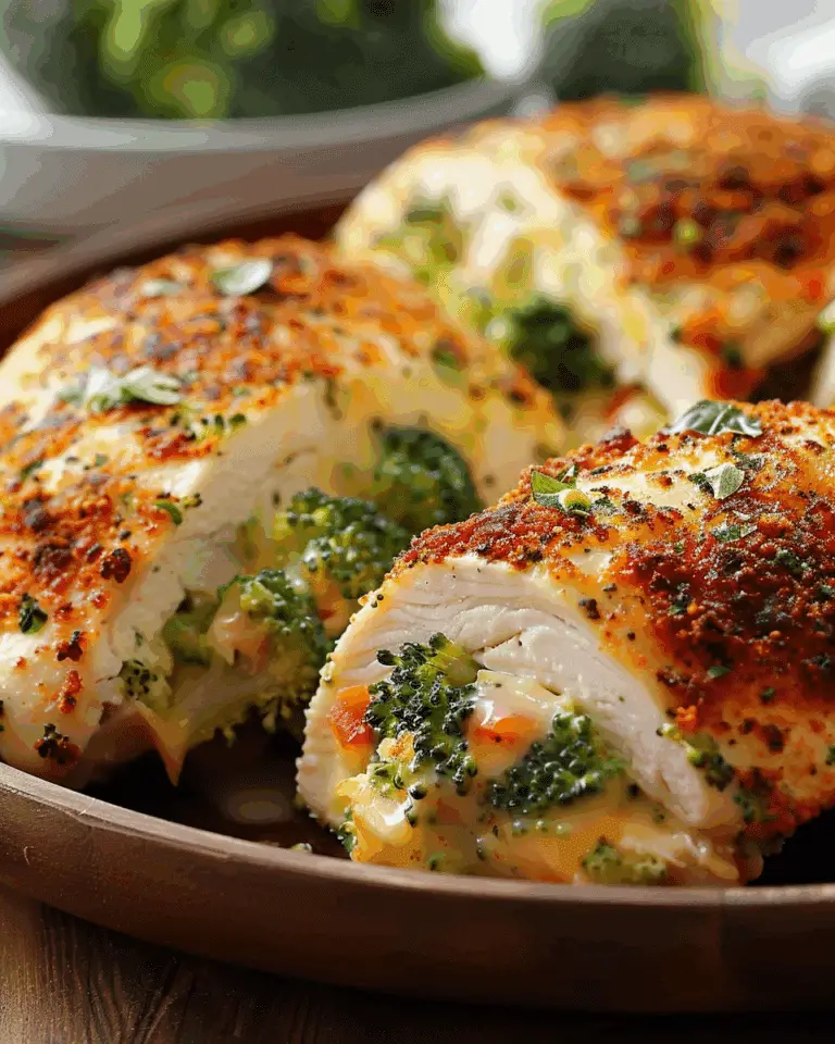 Broccoli Cheese Stuffed Chicken