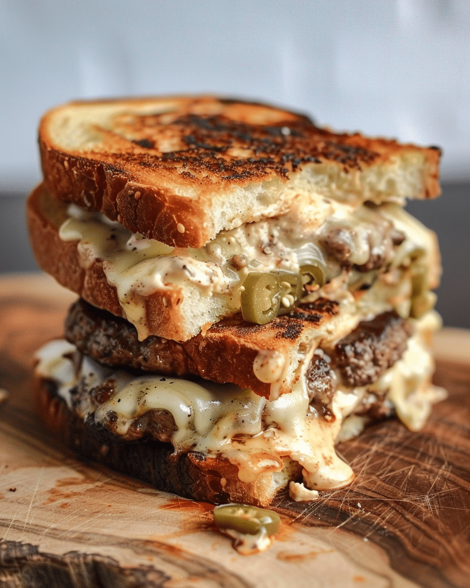Jalapeño Popper Patty Melts
