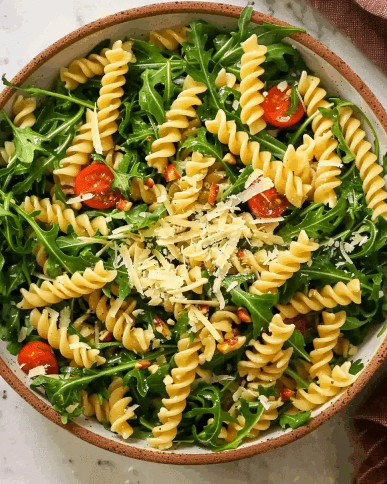 Refreshing Lemon Arugula Pasta Salad