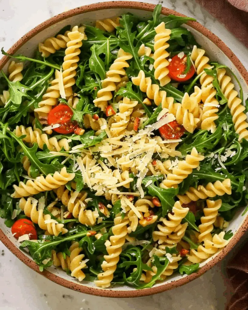 Refreshing Lemon Arugula Pasta Salad