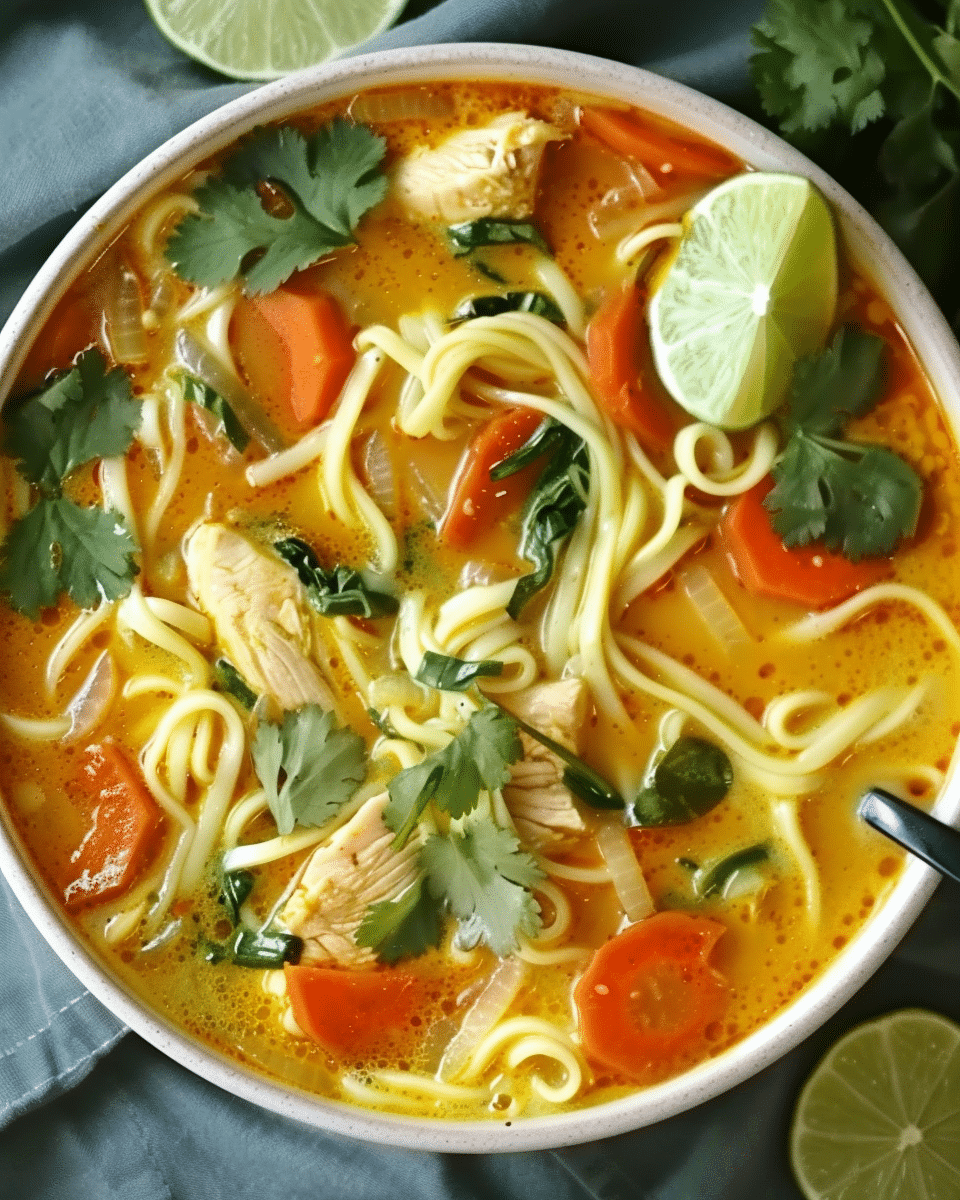 Ceylon Chicken Curry Noodle Soup