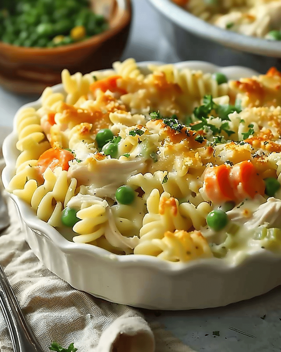 Chicken Pot Pie Pasta
