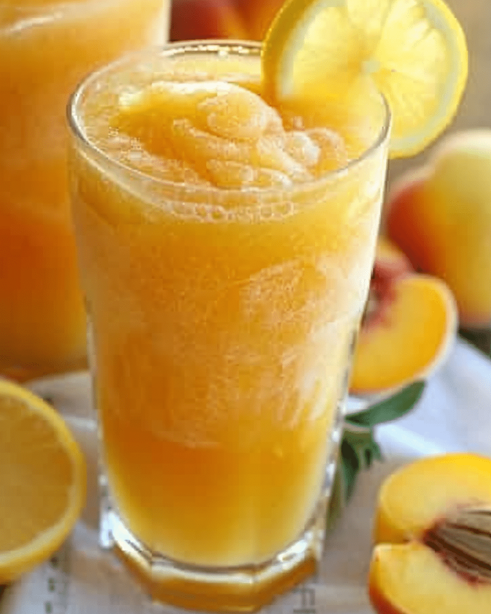 Frozen Peach Lemonade