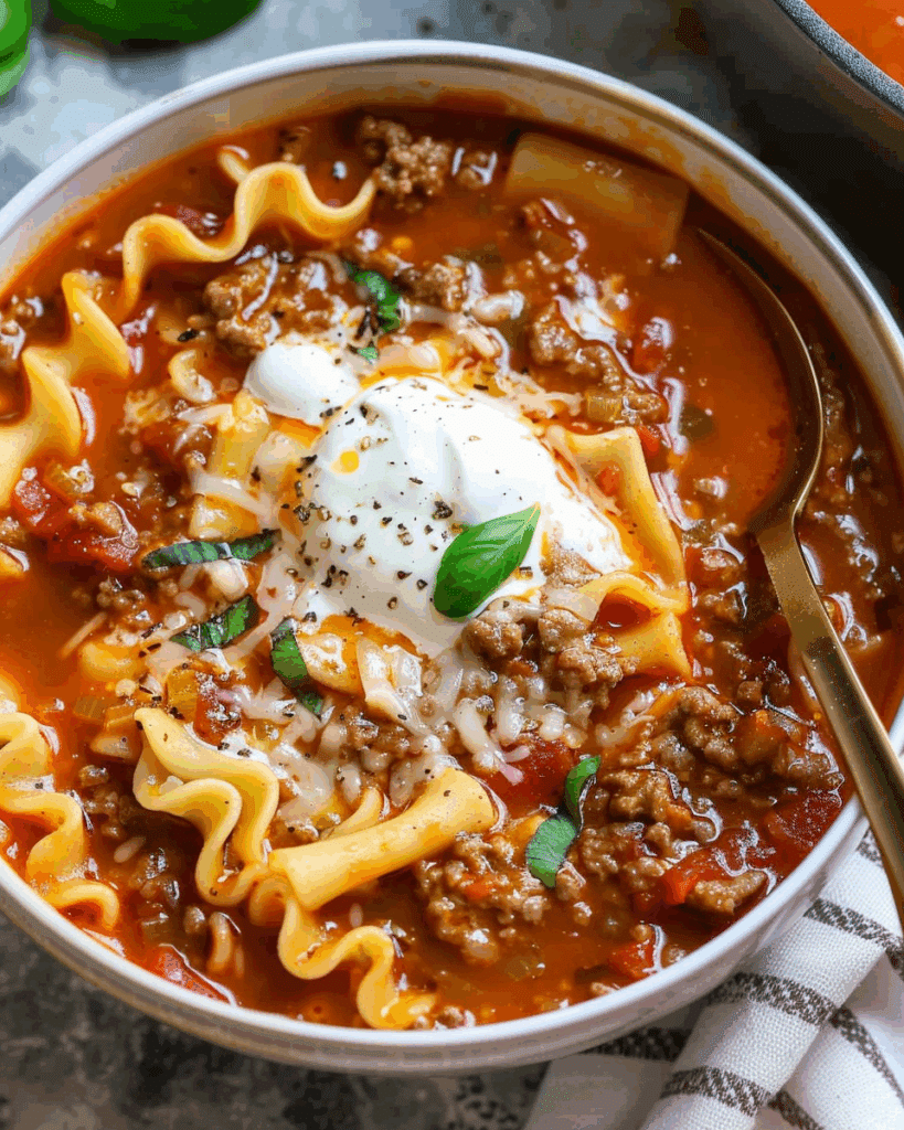 Lasagna Soup