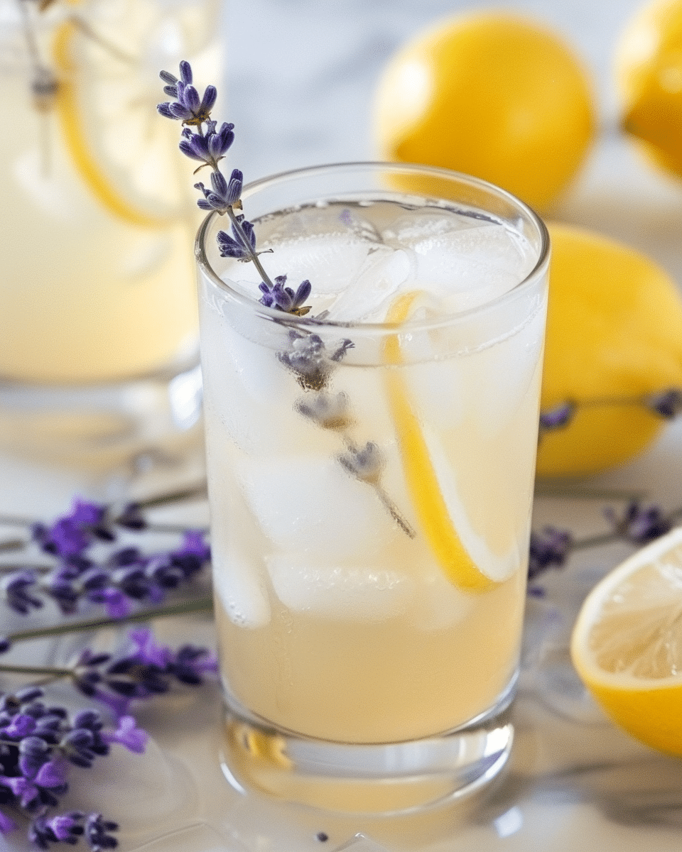 Refreshing Coconut Lavender Lemonade Mocktail