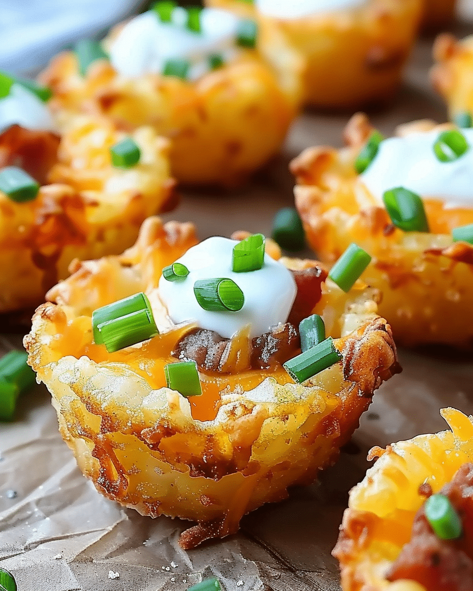 Tater Tot Appetizer Cups