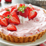 Frozen Strawberry Cream Pie