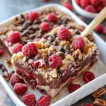 Chocolate Raspberry Crumb Bars
