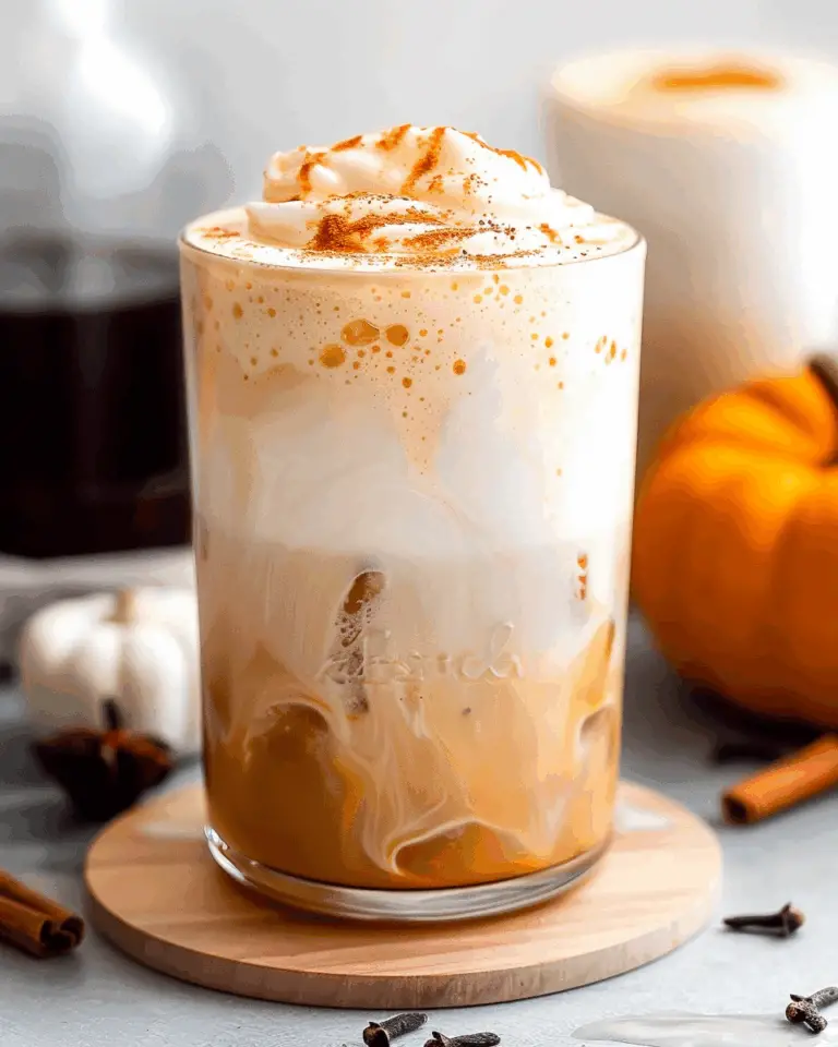 Iced Pumpkin Cream Chai Tea Latte