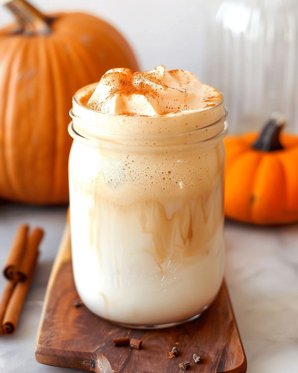 Iced Pumpkin Cream Chai Tea Latte