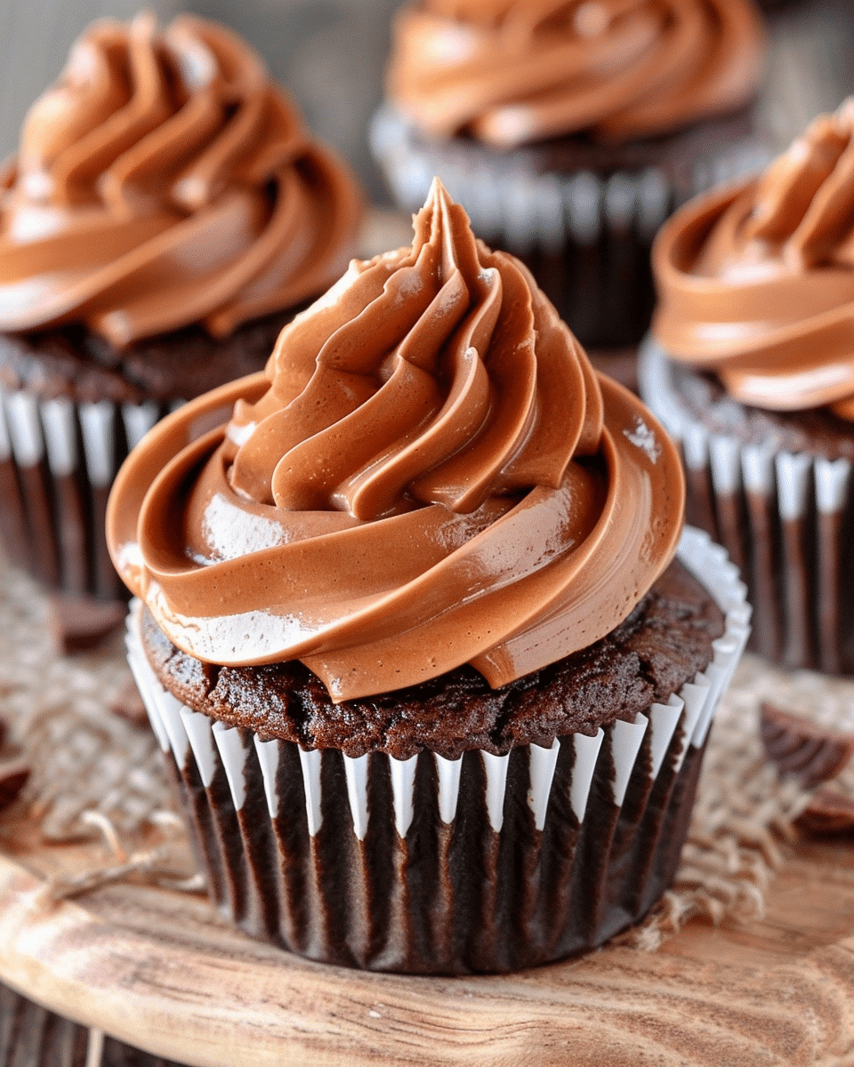 Nutella Cheesecake Cupcakes