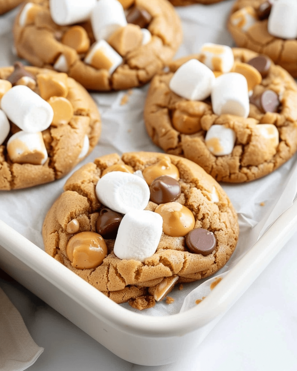 Peanut Butter Marshmallow Cookies