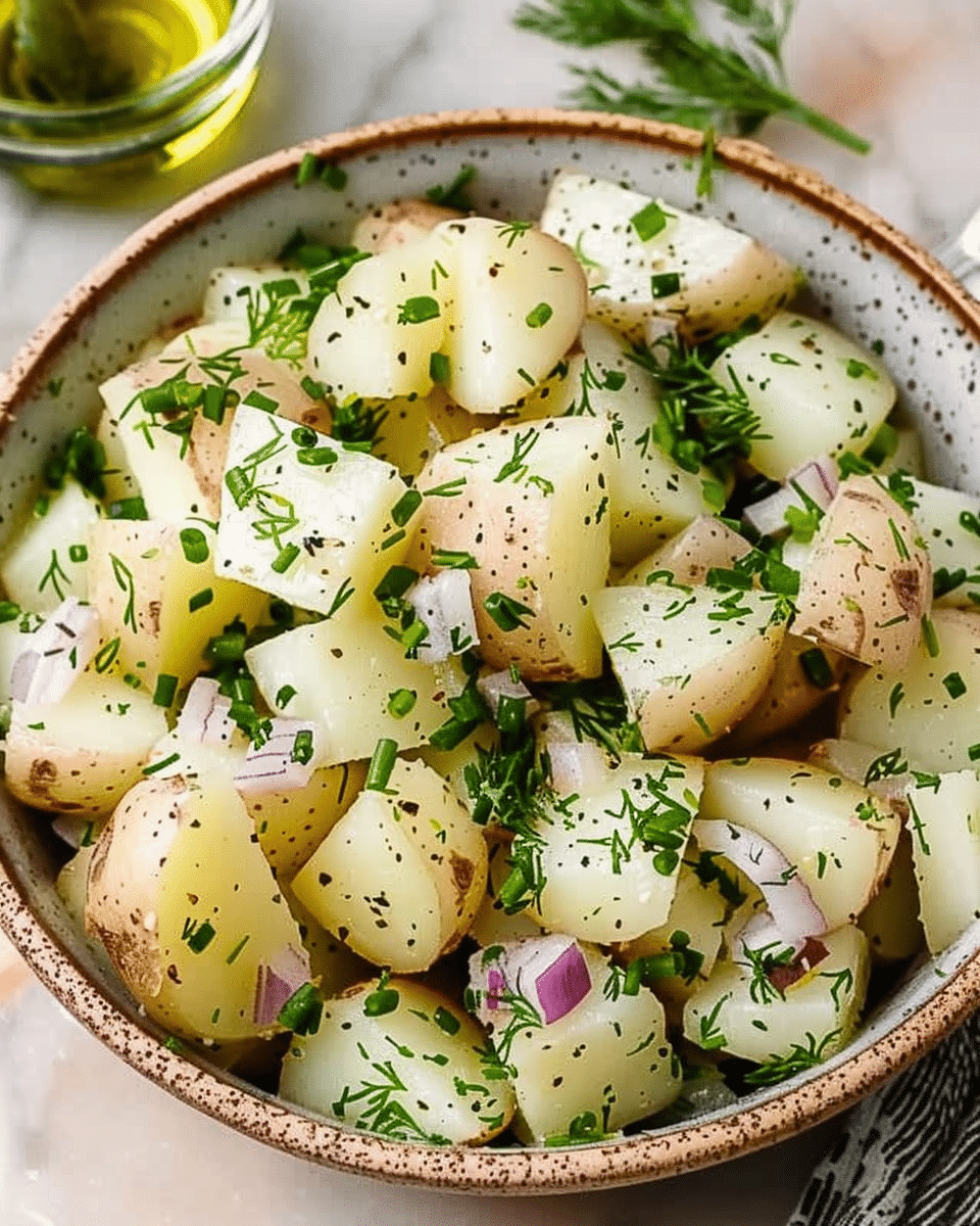 The Best Salt and Vinegar Potato Salad