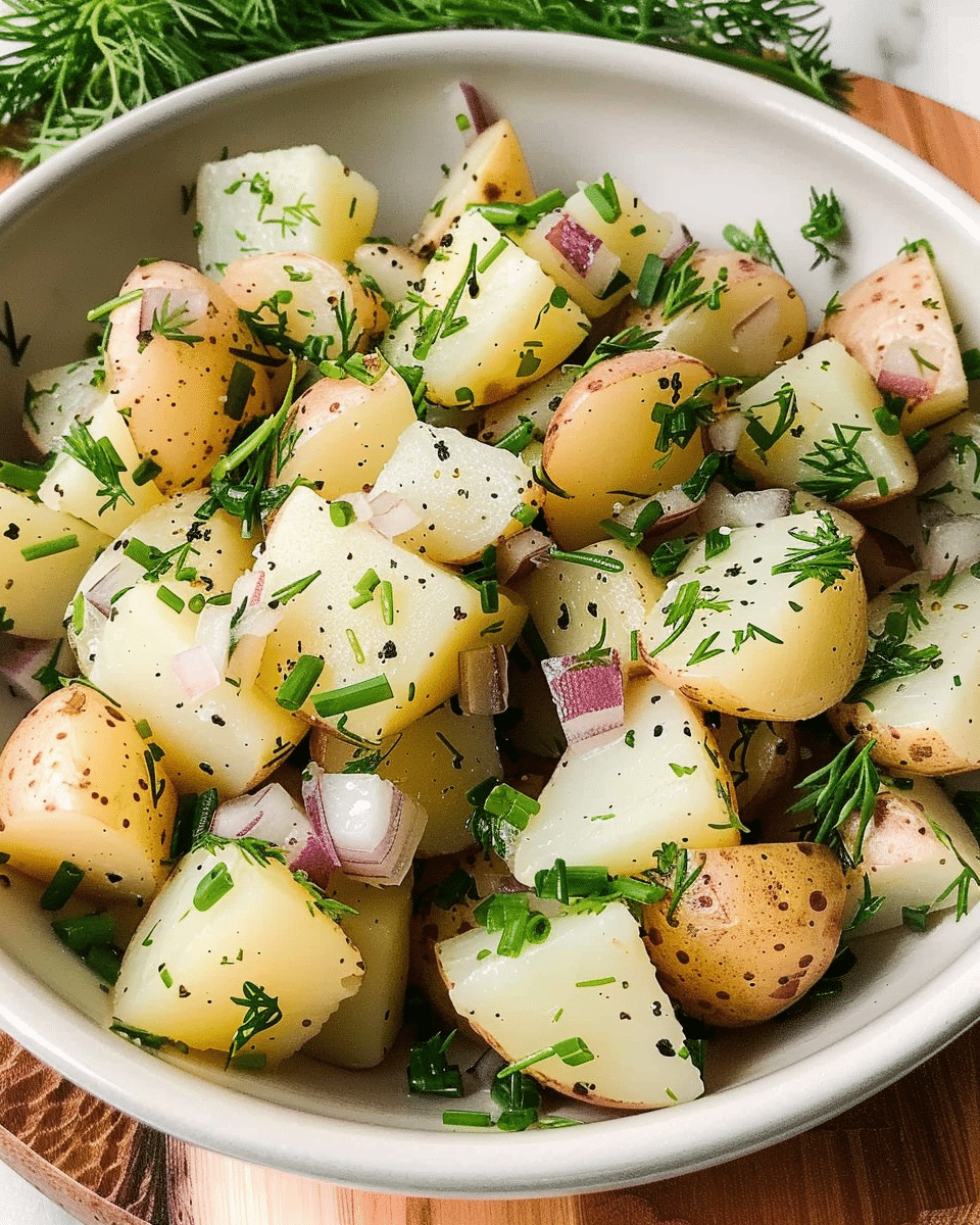 The Best Salt and Vinegar Potato Salad