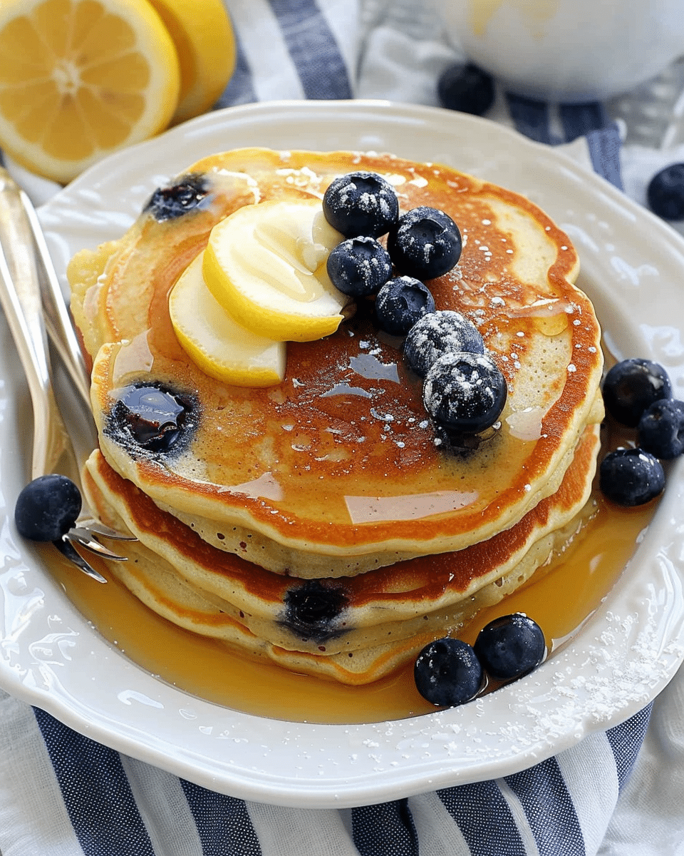 Lemon Blueberry Pancakes