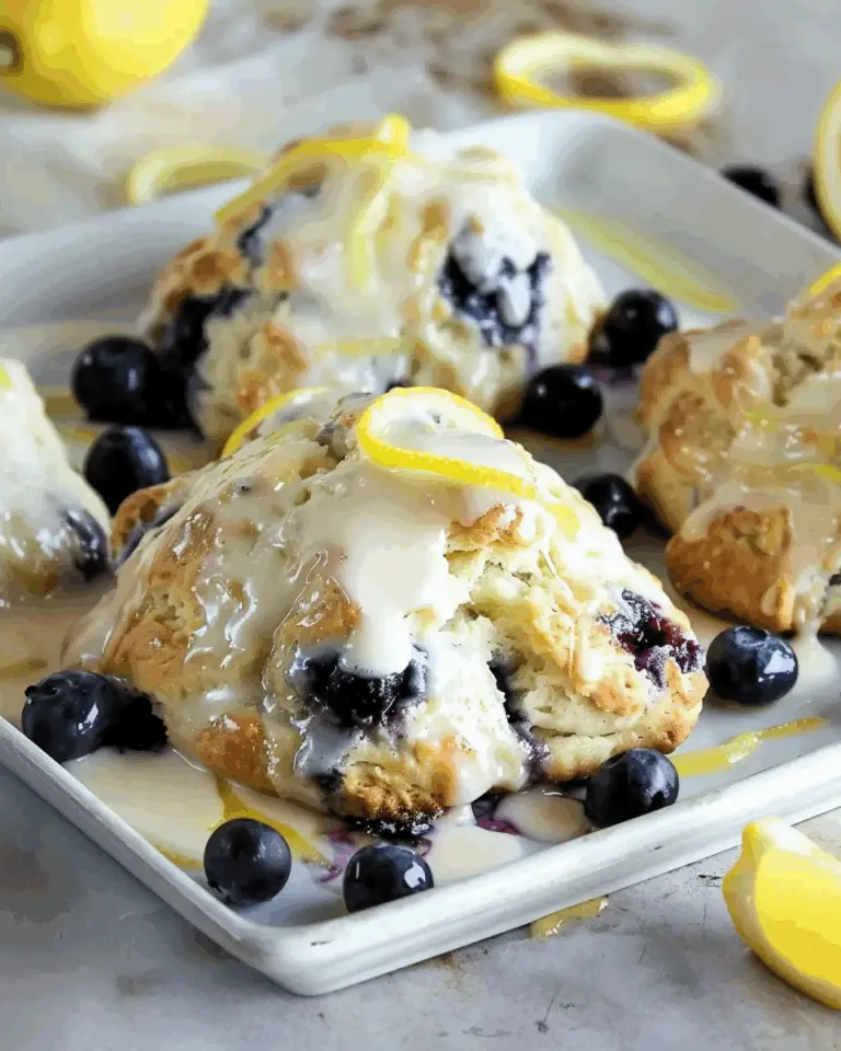 Lemon Blueberry Drop Scones