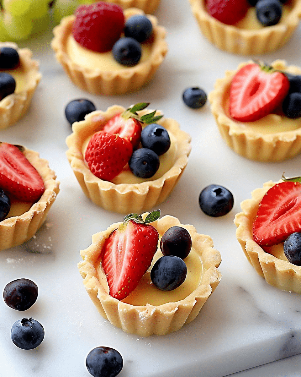 Mini Fruit Tarts with Pastry Cream