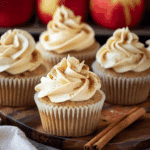 Apple Cider Cupcakes with Spiced Buttercream Frosting