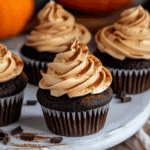 Chocolate Pumpkin Cupcake