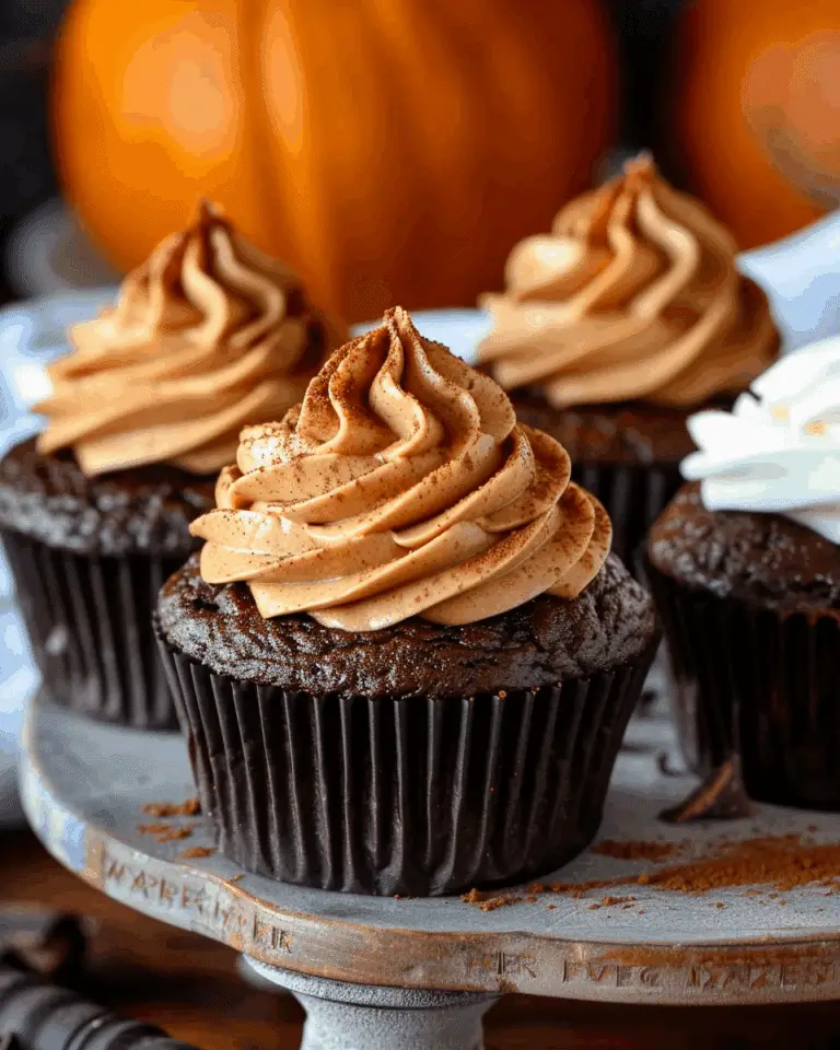 Chocolate Pumpkin Cupcake