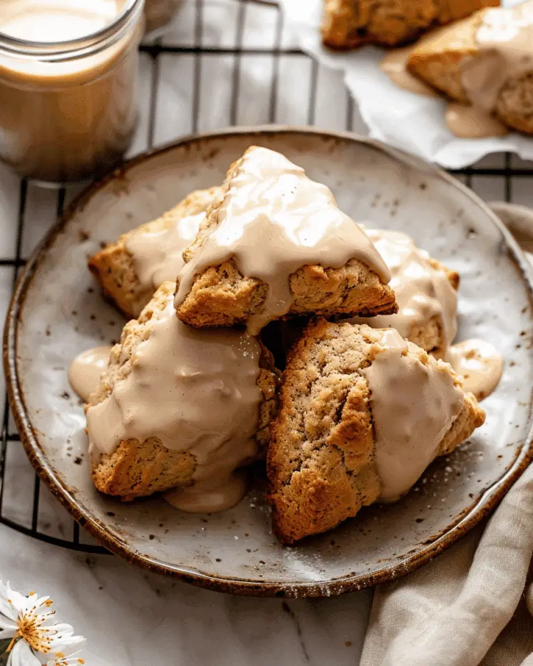 Homemade Chai Scones with Maple Chai Glaze