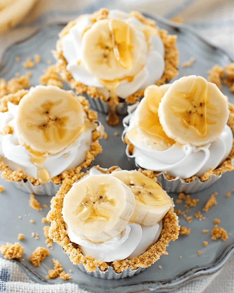 No‑Bake Mini Banana Cream Pies