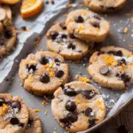 Dark Chocolate Orange Shortbread Cookies