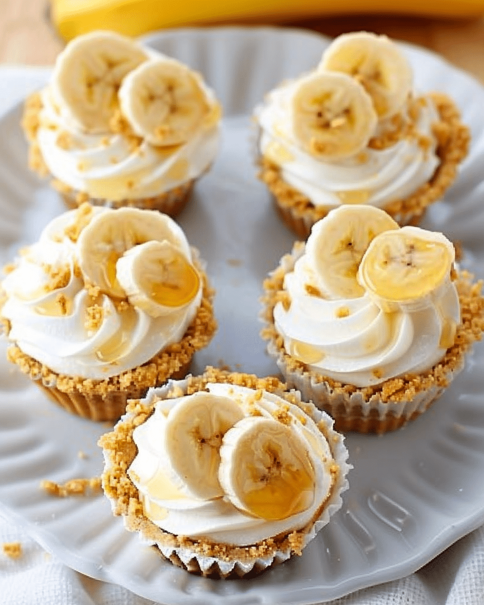 No‑Bake Mini Banana Cream Pies