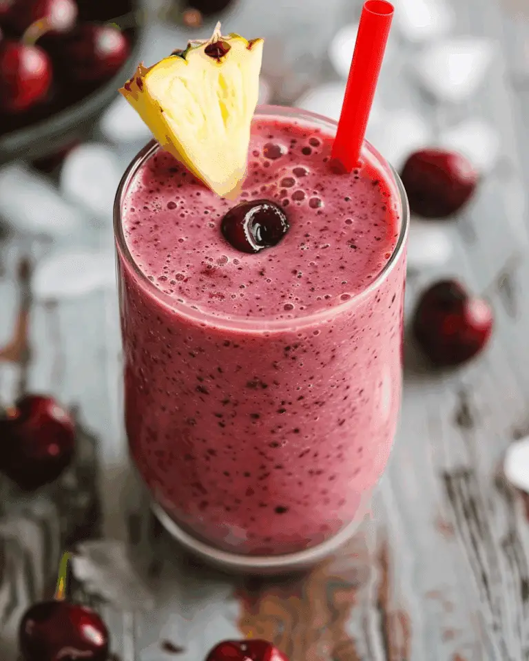 3 Ingredient Cherry Pineapple Smoothie