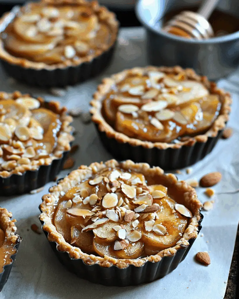 Apple Tartlets with Almond Crunch Topping