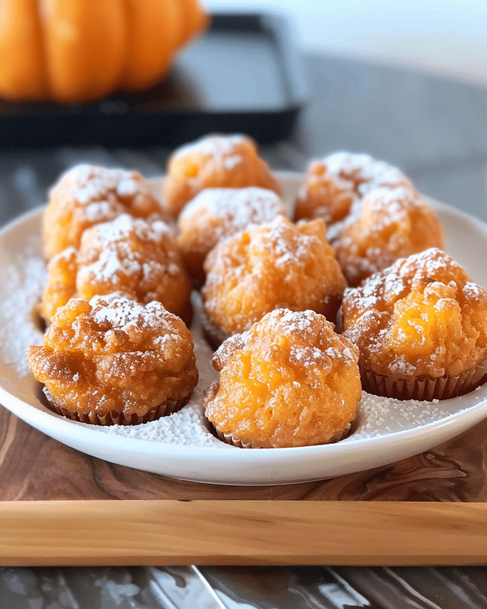 Baked Pumpkin Fritter Bites Recipe