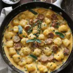 Creamy Butternut Squash Gnocchi with Sausage, Thyme, and Sage