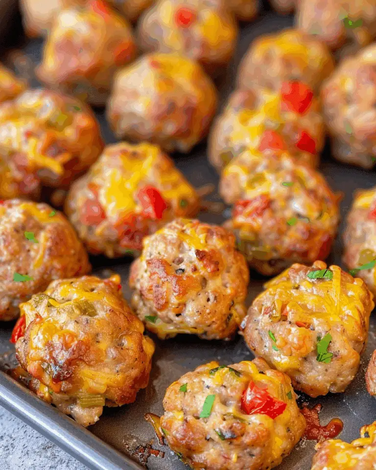 Rotel Cream Cheese Sausage Balls