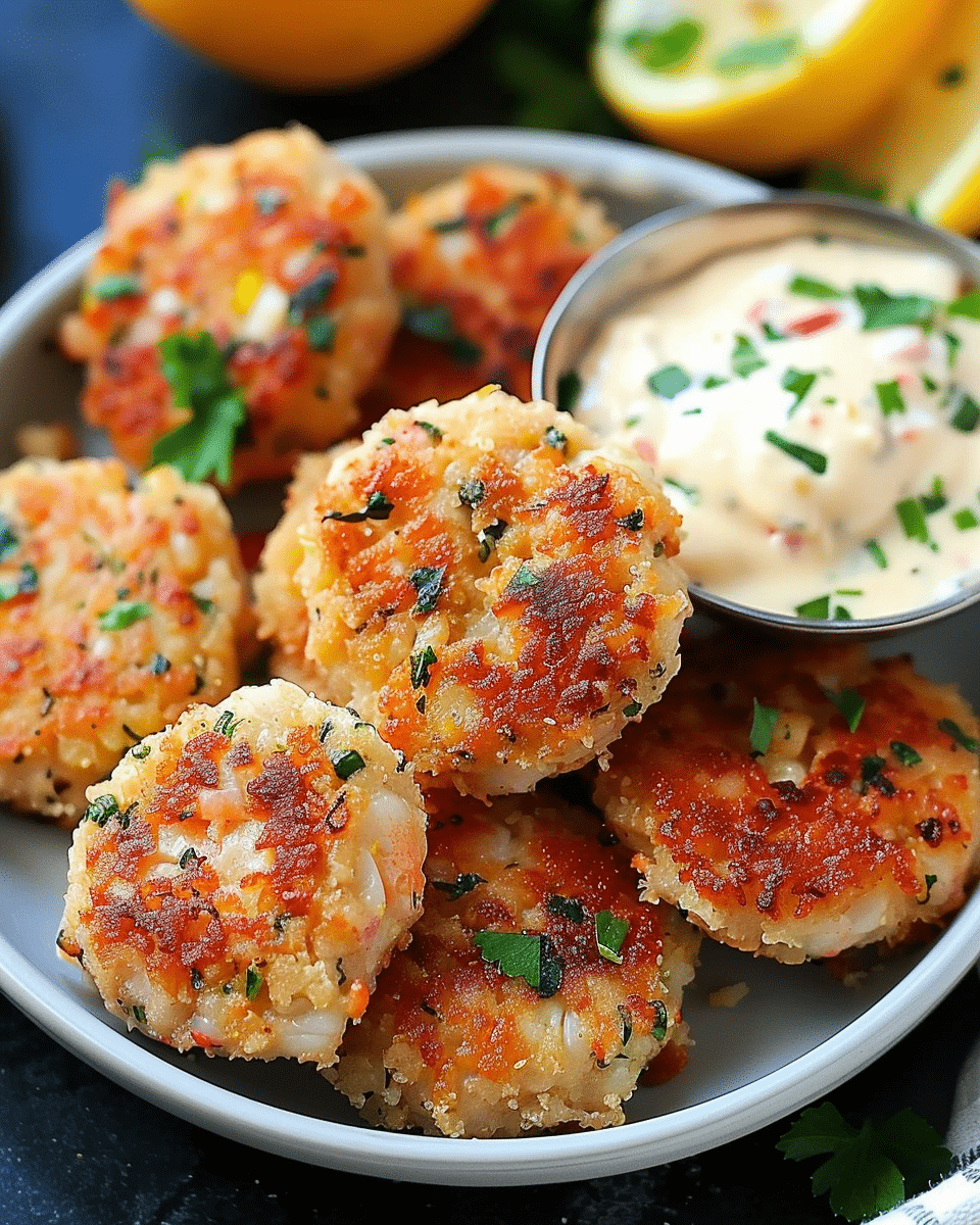 Shrimp Cakes with Lemon Aioli