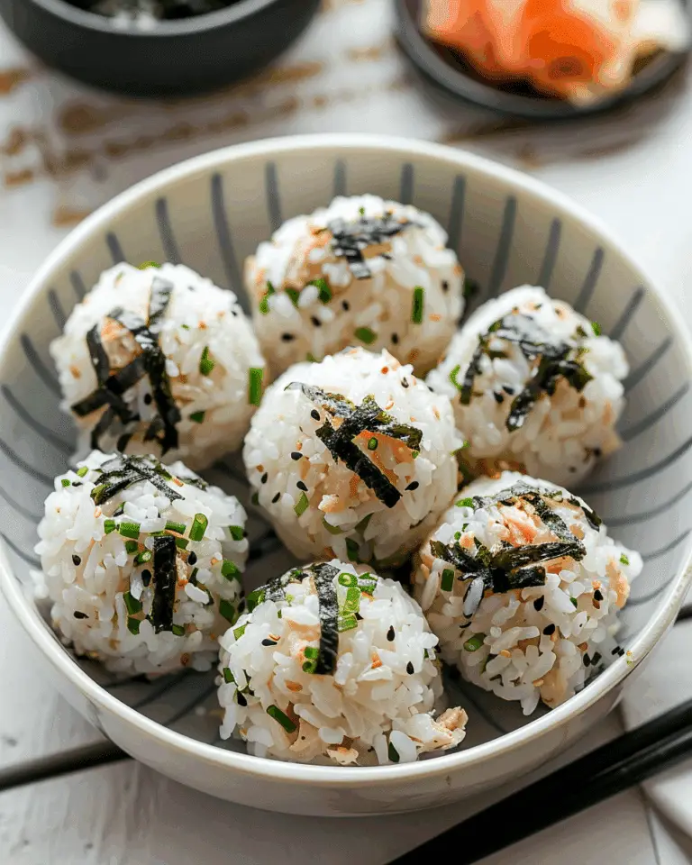 Easy Tuna Rice Balls Recipe