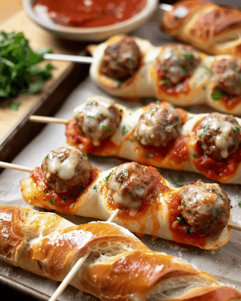 Meatball Subs on a Stick