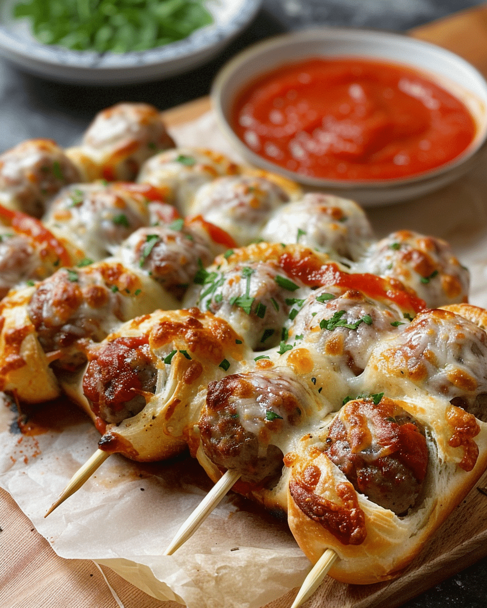 Meatball Subs on a Stick