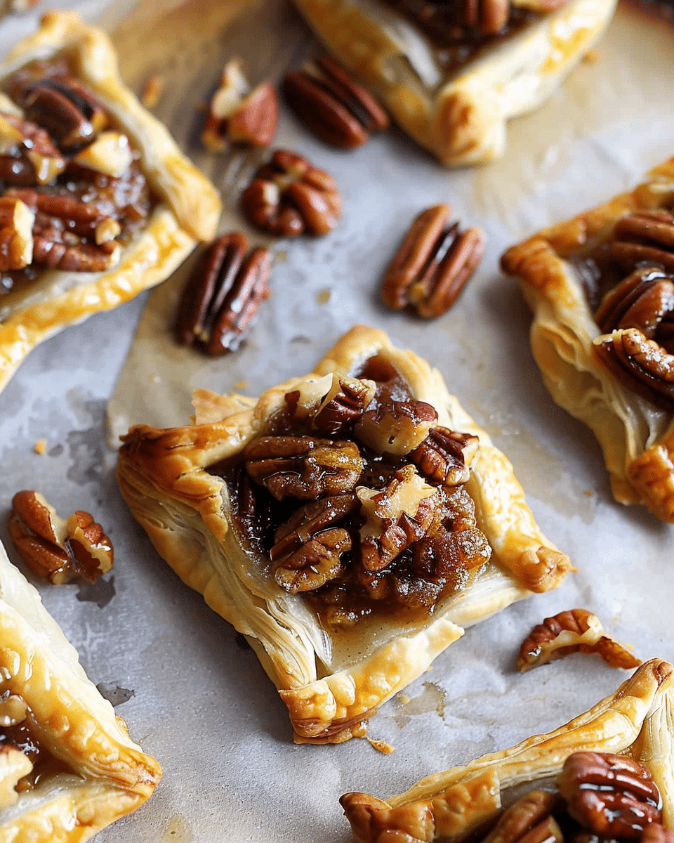 Puff Pastry Pecan Pie Bites