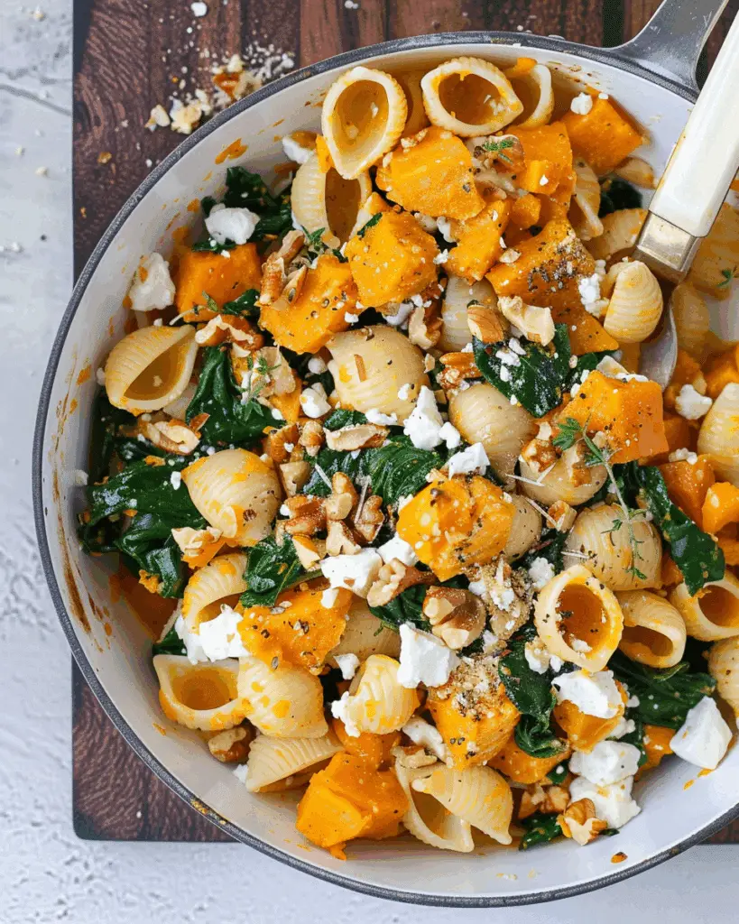 Pumpkin Feta Pasta