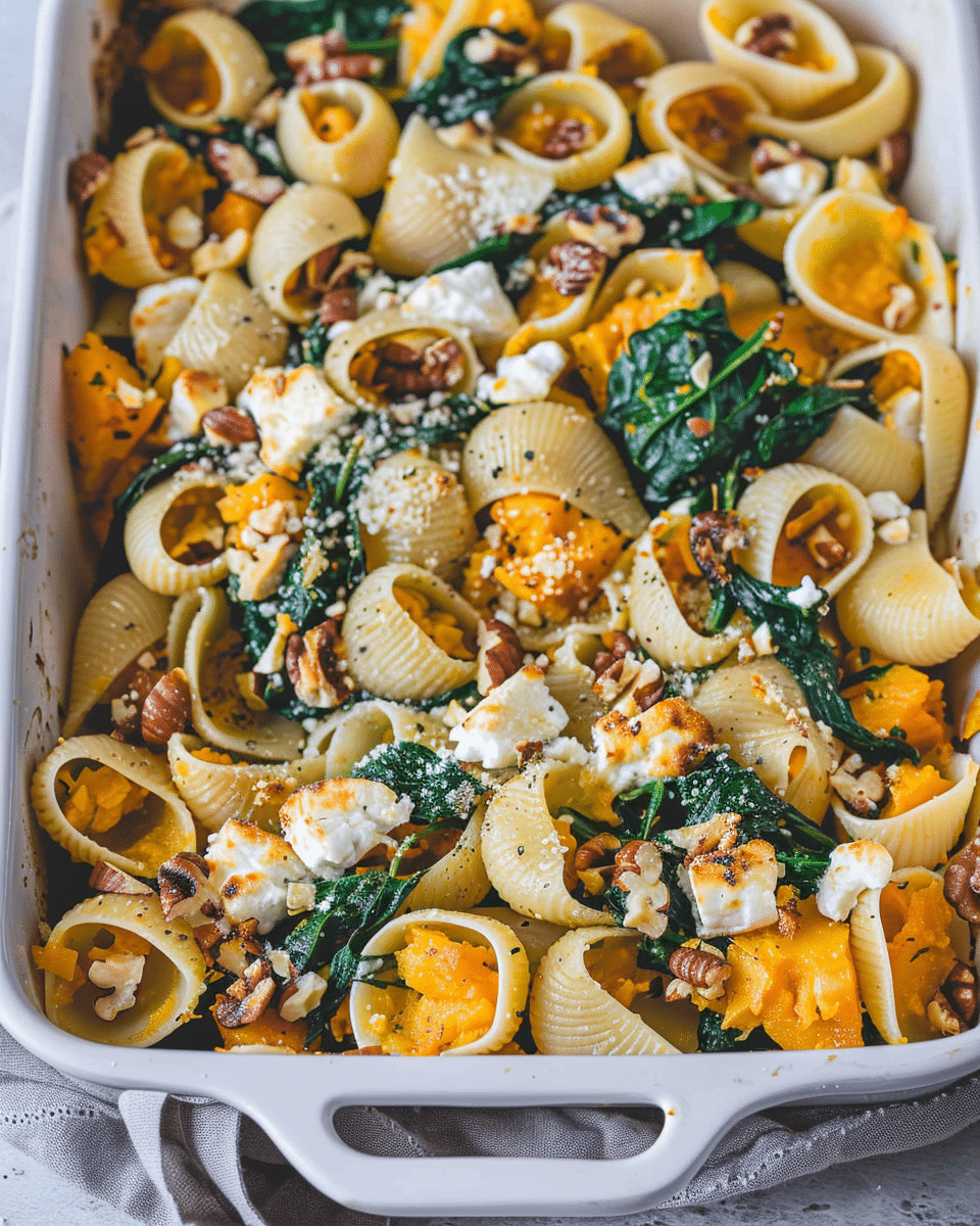 Pumpkin Feta Pasta